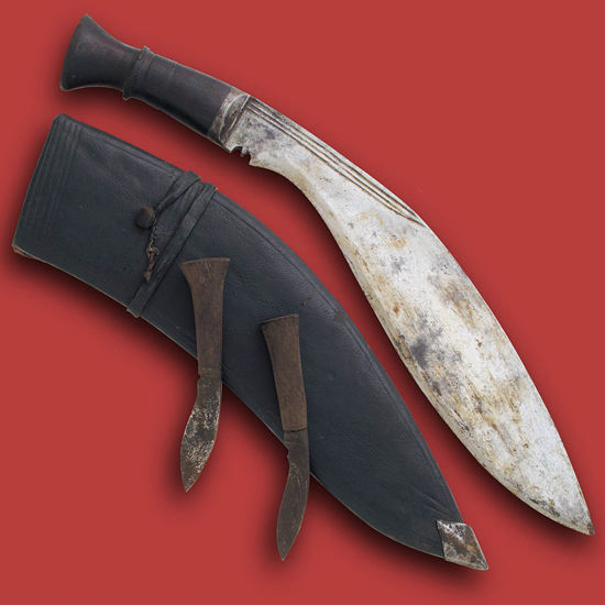 Picture of WWI Issue Vintage Kukri with Original Scabbard