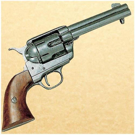 Old West 1873 Quick Draw Army Revolver - Pewter