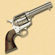 Old West 1873 Quick Draw Army Revolver - Nickel