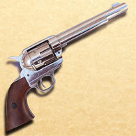 1873 Cavalry Model Nickel Revolver