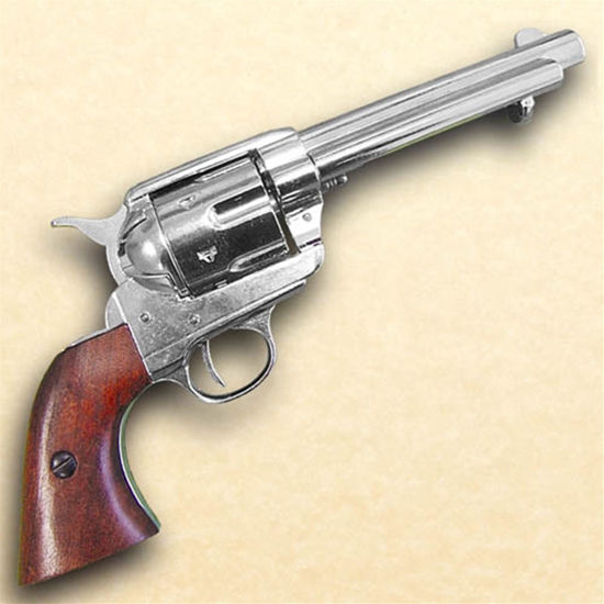 1873 Fast Draw Short Barrel Revolver - Nickel Finish