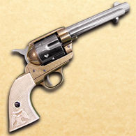 Fast Draw M1873 Old West Revolver with a 5.5" barrel and a realistic trigger, cylinder, and hammer action that works