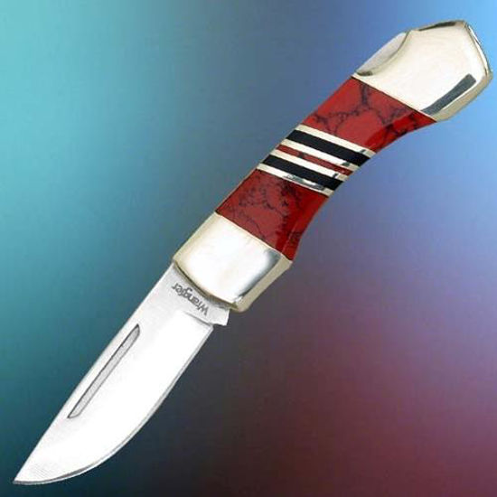 Picture of Red Stone Handle Knife