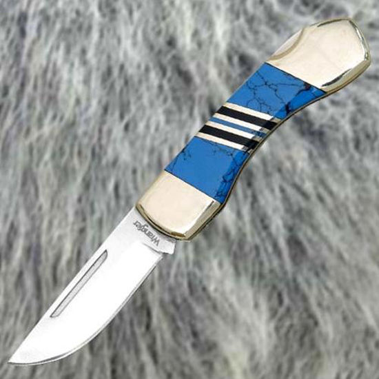 Picture of Blue Stone Handle Knife
