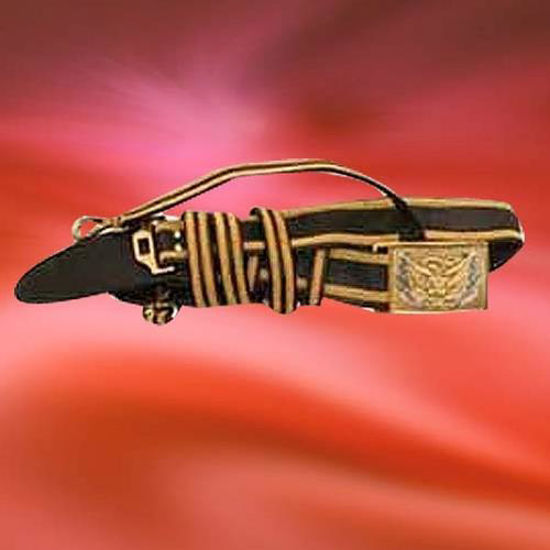 Picture of Officer's Sword Belt with 2 Rows Gold