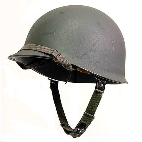 Post WWII US Style M1 Helmet with Liner Used