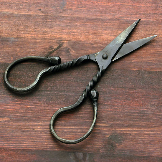 Picture of Retro Forged Twisted Iron Scissors