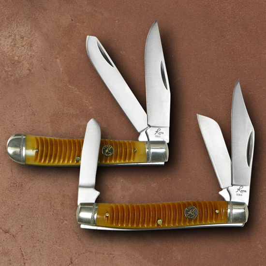 Roper Trapper & Stockman Folders Set of Pocket Knives