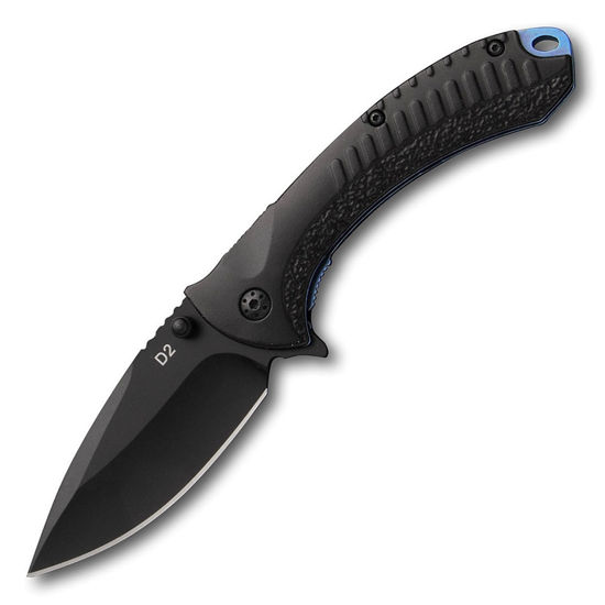 Thin Blue Line Spear Point Folder Knife ABKT