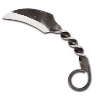 Rustic Karambit with Twisted Handle