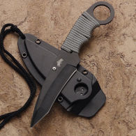 Cougar Neck Knife with Lanyard and Paracord Grip