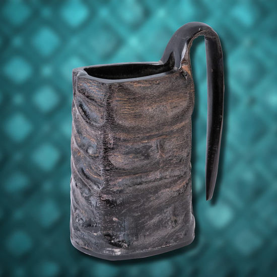 Natural Horn Viking Style Triangular Mug