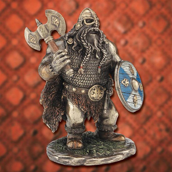 Picture of Shorty Viking with Axe Statue