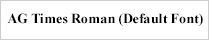 Times Roman