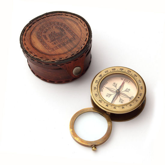 The Mary Rose London Reproduction Fine Brass Compass w/Screw On Top NEW! 