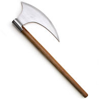 Display Viking War Axe with hand forged blade and hardwood handle