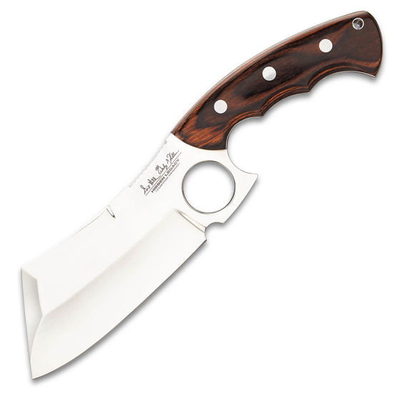 Hibben Legacy Cleaver Knife - Bloodwood Scales Version with Finger Handle