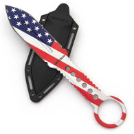 Red, White and Blue Wartech Old Glory Boot or Belt Dagger includes Kydex sheath