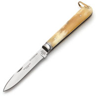 Reproduction Joseph Rodgers & Sons #6 Spear Point Folder with Polished Camel Bone Scales and Carbon Steel Blade