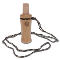 premium crow call has wood barrel,  wooden inserts, .014 mylar reed - used as a turkey call