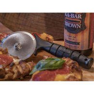 USA-made pizza cutter KA-BAR 'Za-Saw with Creamid handle and 440A stainless steel wheel