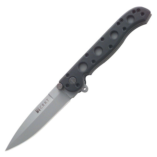 CRKT M16 03Z Spear Point folding knife with spear point AUS 8 blade, Carson Flipper, automated liner safety, lifetime warranty