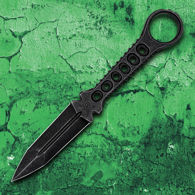 M48 OPS Tanker Double Edged Combat Dagger is one piece of CNC machined 3Cr13 stainless steel with a sharp point