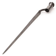 replica high carbon steel British East India Musket Bayonet fits British EIC or straight style pattern F with spring catch