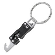 CRKT Microtool and compact sharpener fits on keyring, also has flathead screwdriver, small channel blade/cutter, bottle opener