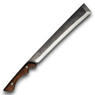 Barebones Japanese Nata Tool with 3CR13 stainless steel blade and walnut handle for clearing brush, stripping bark and more