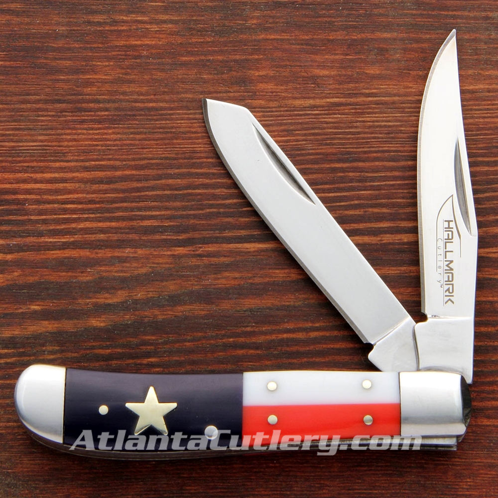 Texas Lone Star Dual Blade Folding Pocket Knife