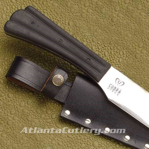 Windlass Cobra Steel Talon Knife - Riveted leather sheath