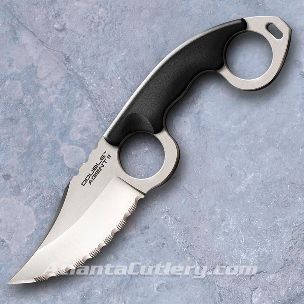 Double Agent II Neck Knife - Serrated blade