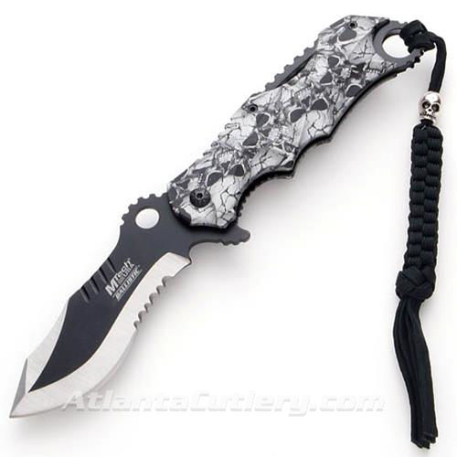 Picture of Zombie Defense Grey Skulls Knife
