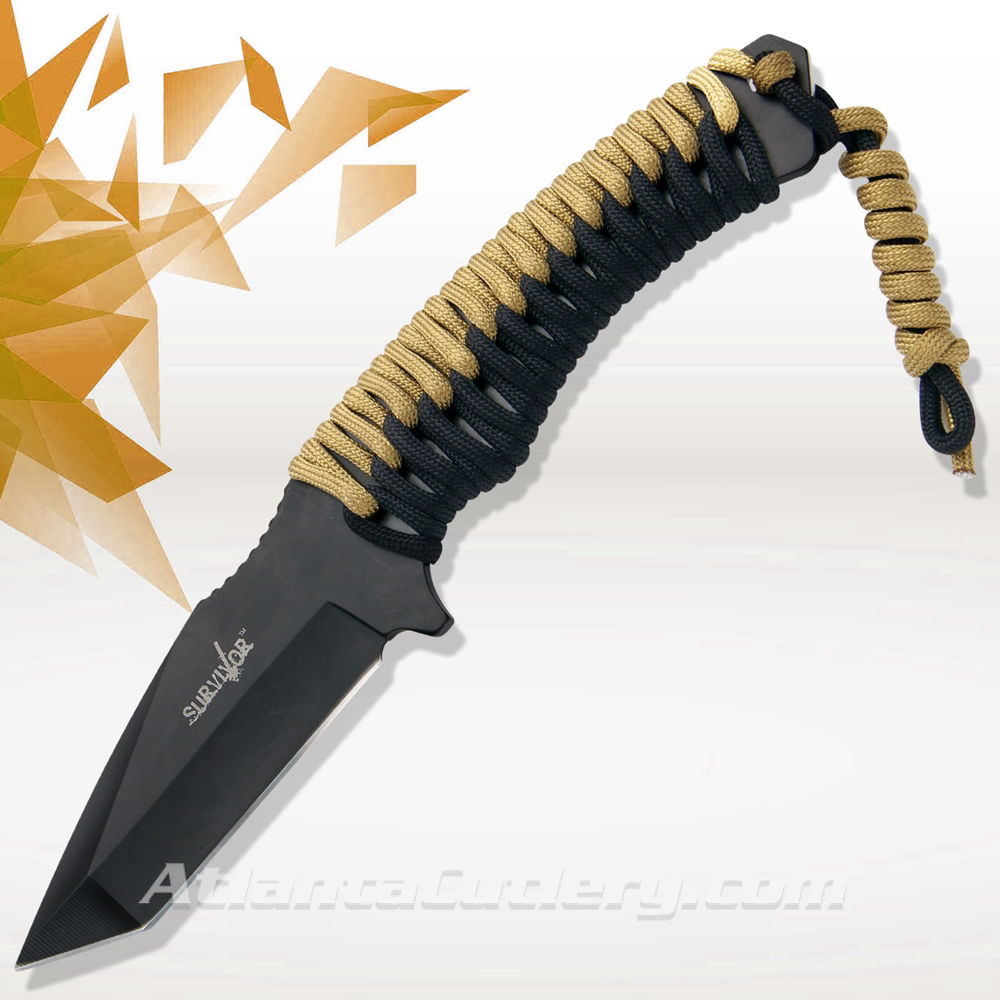 Picture of Modified Tanto Point Survival Knife with Fire Starter