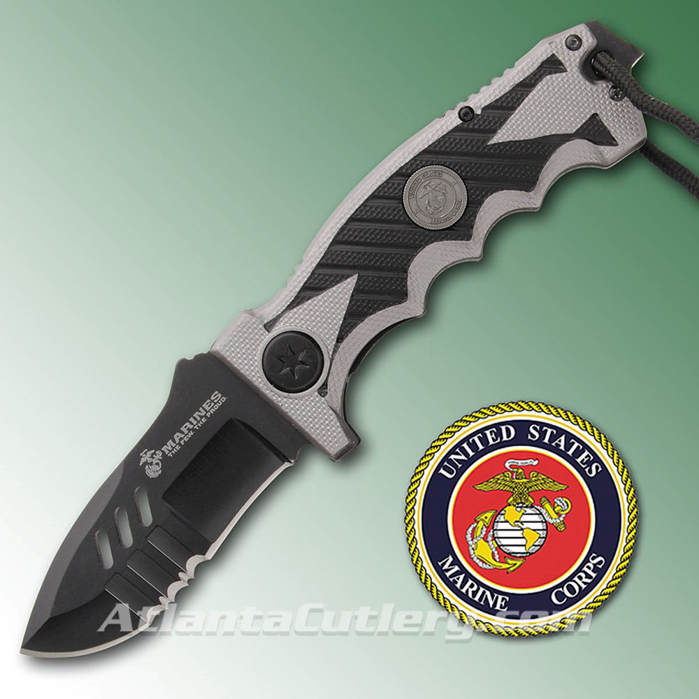 Picture of USMC Tactical Folder - Blackened 