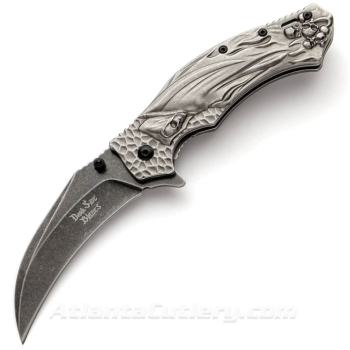 Dark Side Blades Assisted Opening Reaper Scythe Knife