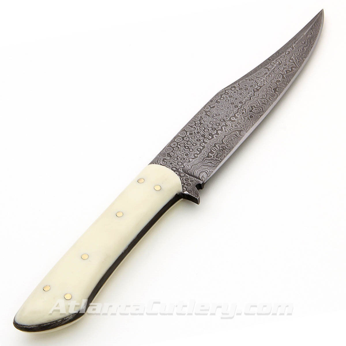 Damascus Cowboy Fixed Blade Knife
