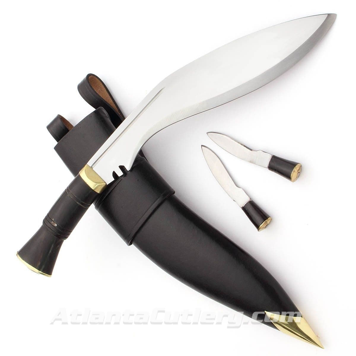 Officer's Kukri with sheath and small knives