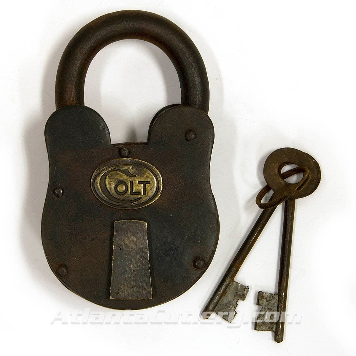 Large Iron Colt Padlock with keys