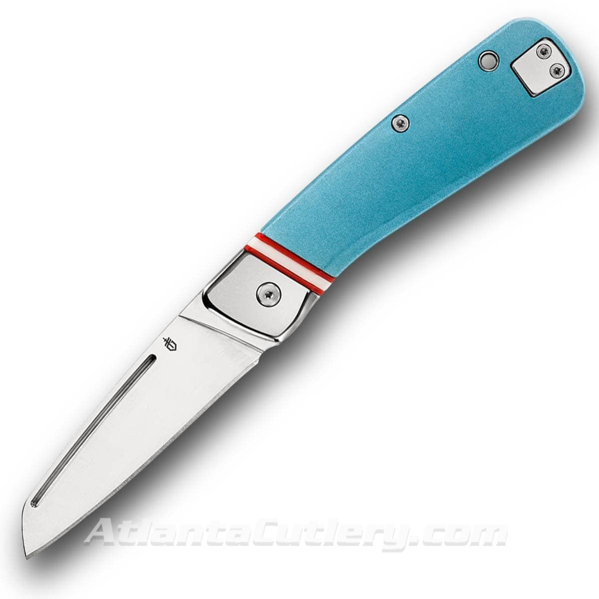 Gerber Straightlace Blue Pocket Knife with Sheepsfoot Blade