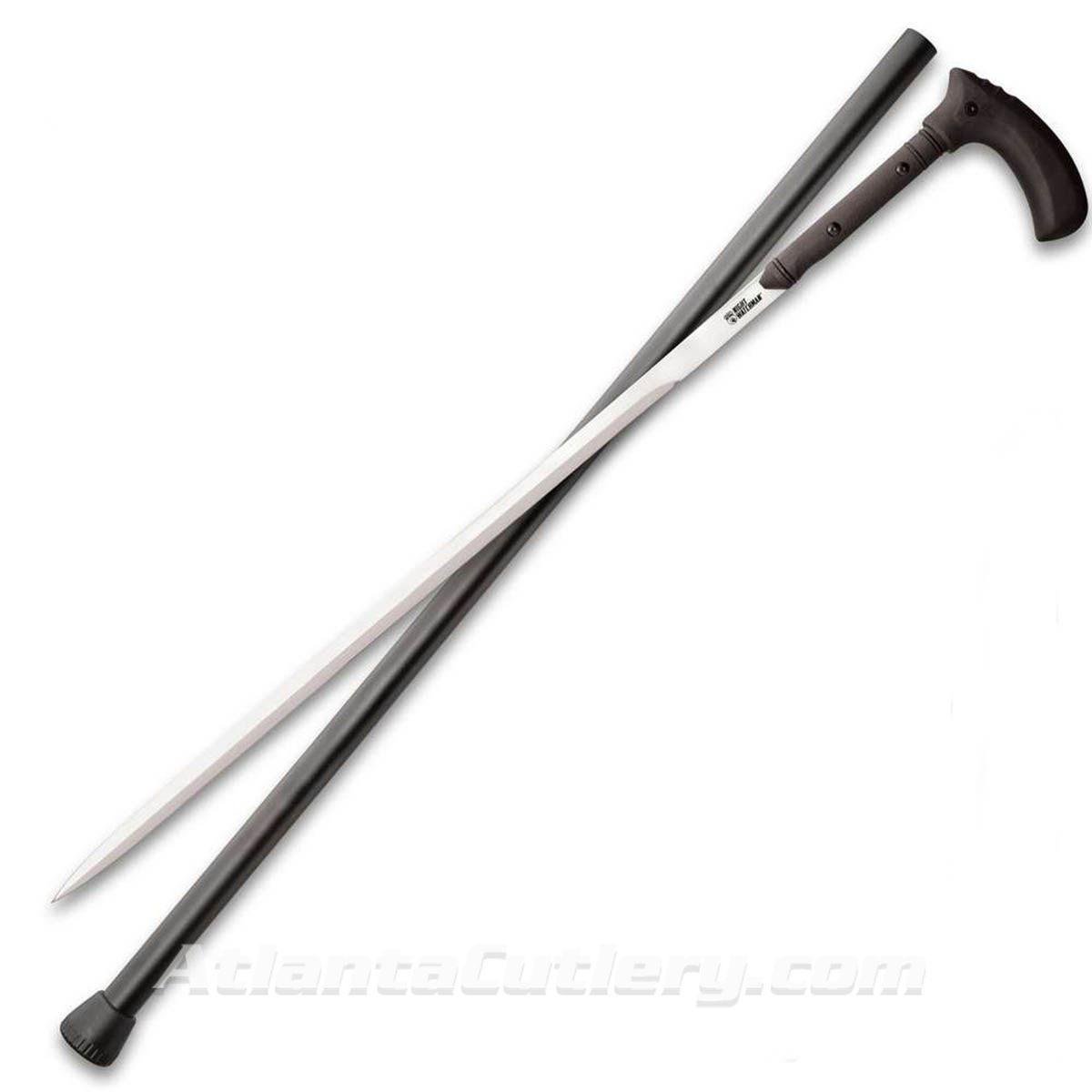 Night Watchman Heavy Duty Sword Cane houses a 25" high carbon steel blade 
