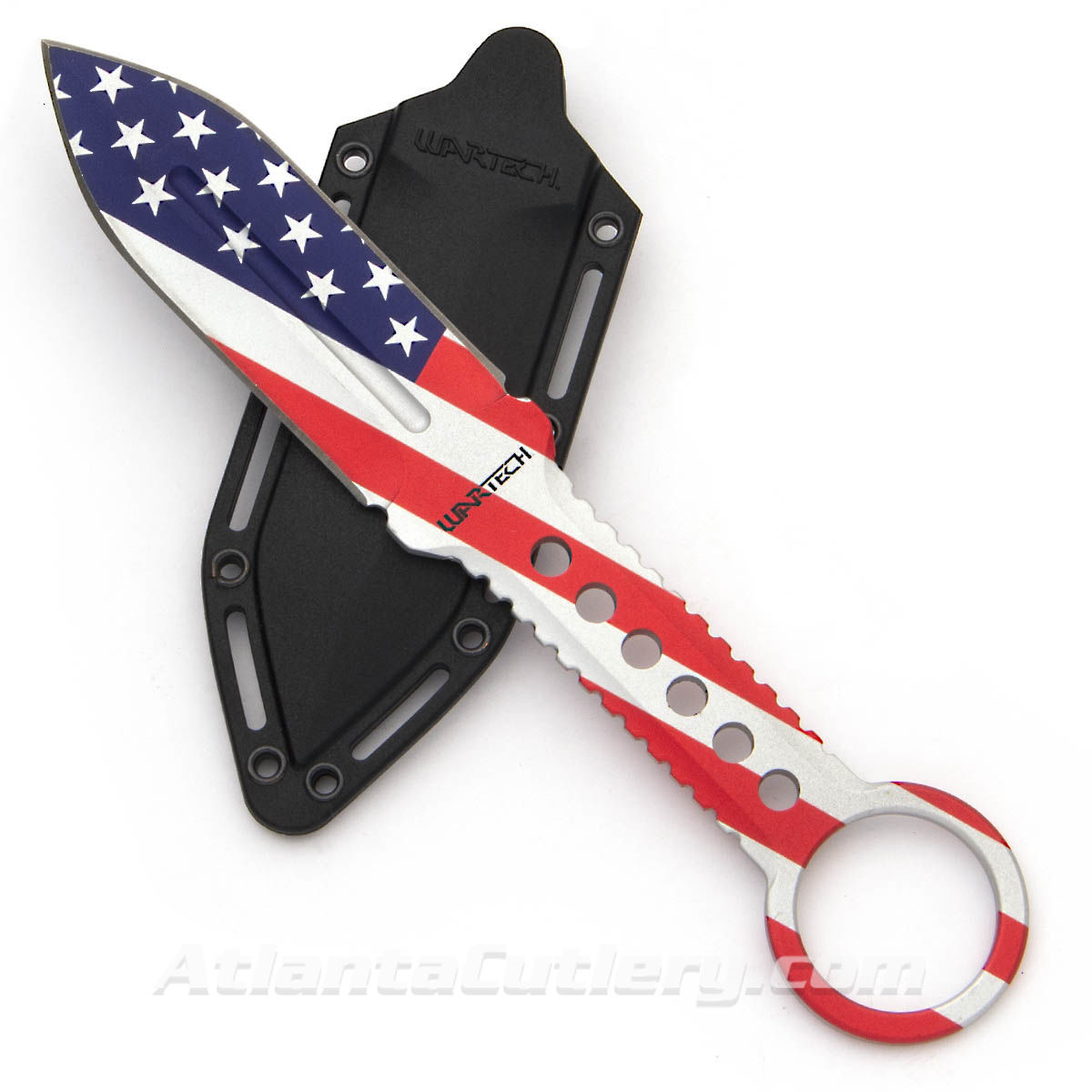 Red, White and Blue Wartech Old Glory Boot or Belt Dagger includes Kydex sheath