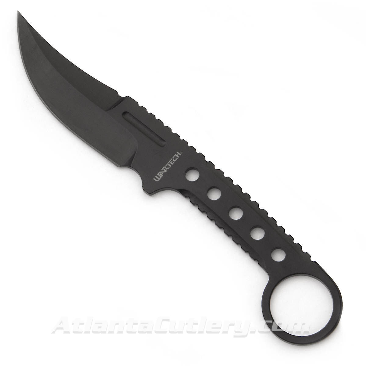 Wartech Clip Point Knife is crafted from a single piece of 3CR13 stainless steel