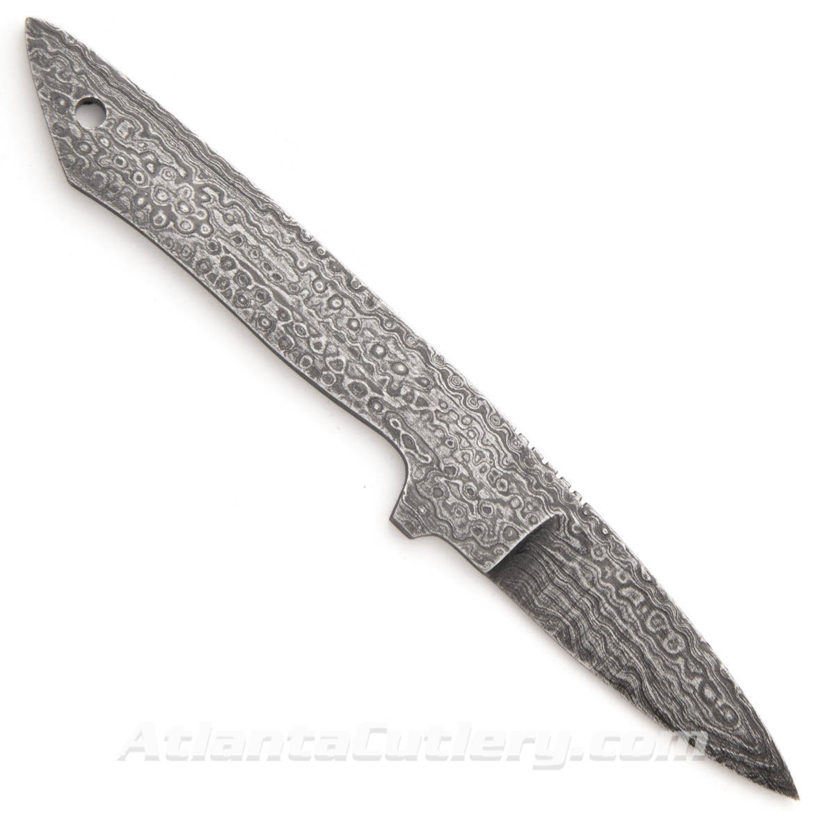 Knife Blank - Damascus Utility Knife with 2-1/4" Drop Point Blade