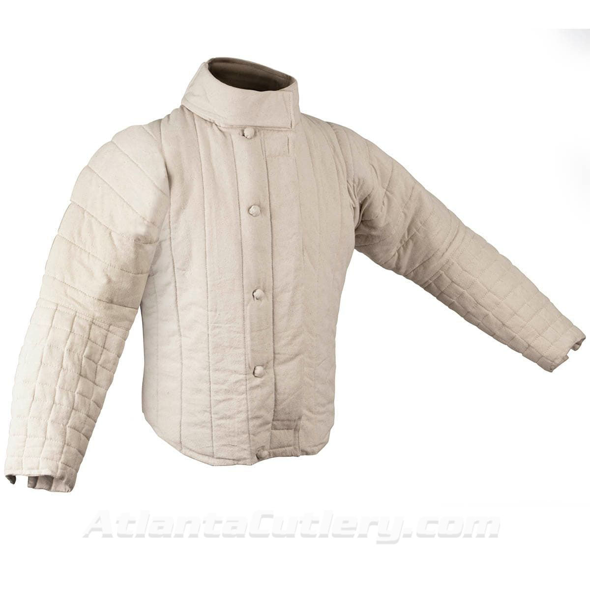 Canvas grade cotton fencing jacket with thick padding and Velcro closure