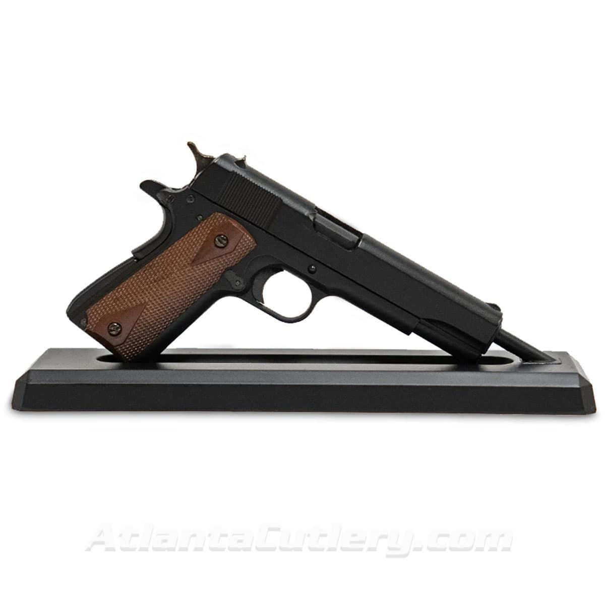 Goatguns Miniature 1911 Toy Gun is a metal 1:2.5 scale die-cast model and many of the parts function, some assembly required