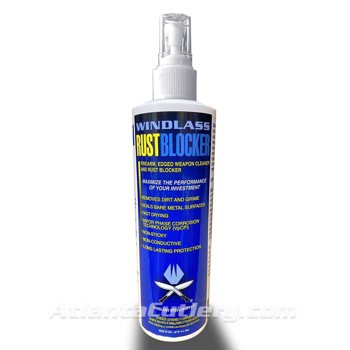 Windlass Rustblocker metal cleaner and corrosion protection for all metal products like knives, swords, axes, firearms