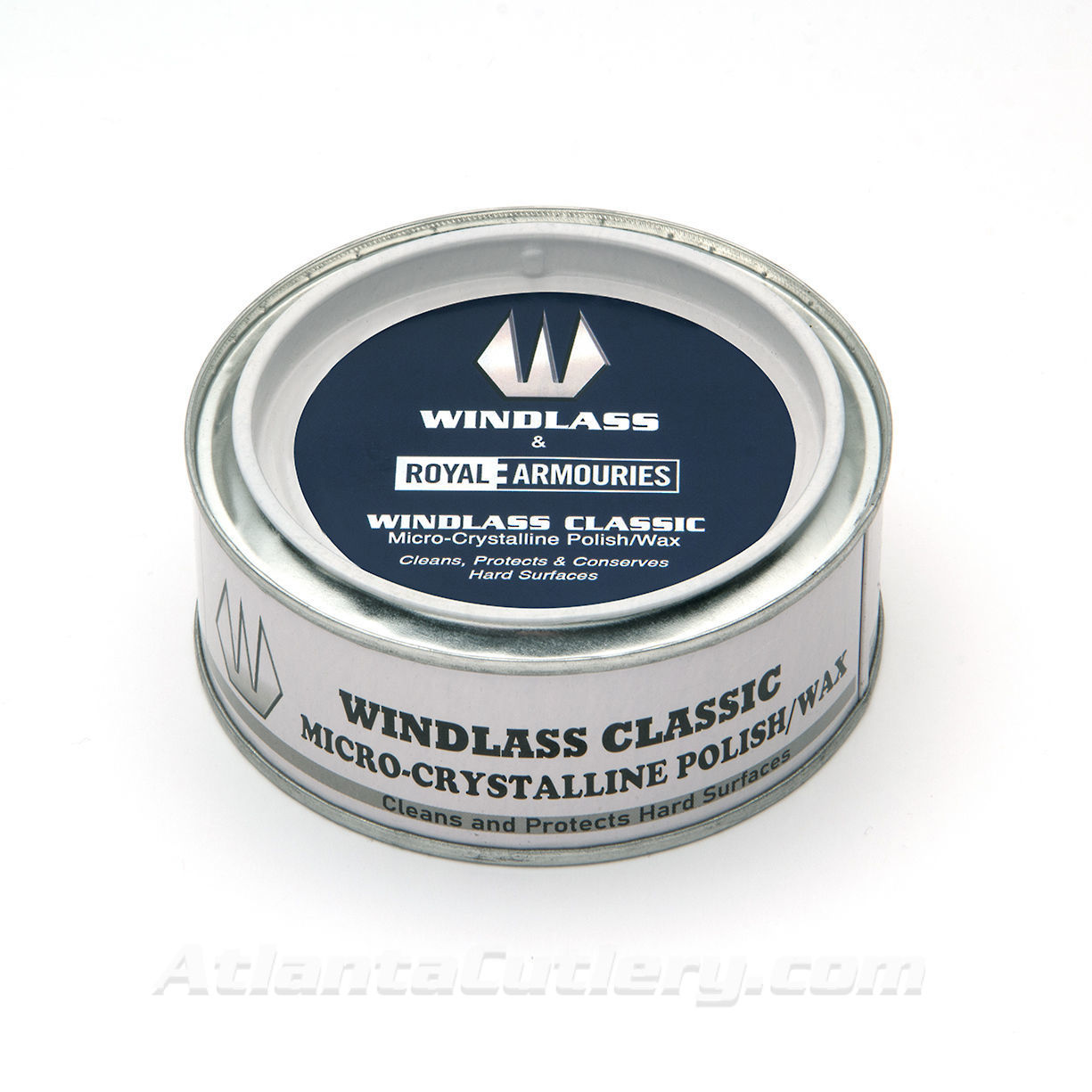 Windlass Classic Micro-Crystalline wax rejuvenates wood, leather, metal, polished stone, and other hard surfaces and is acid free