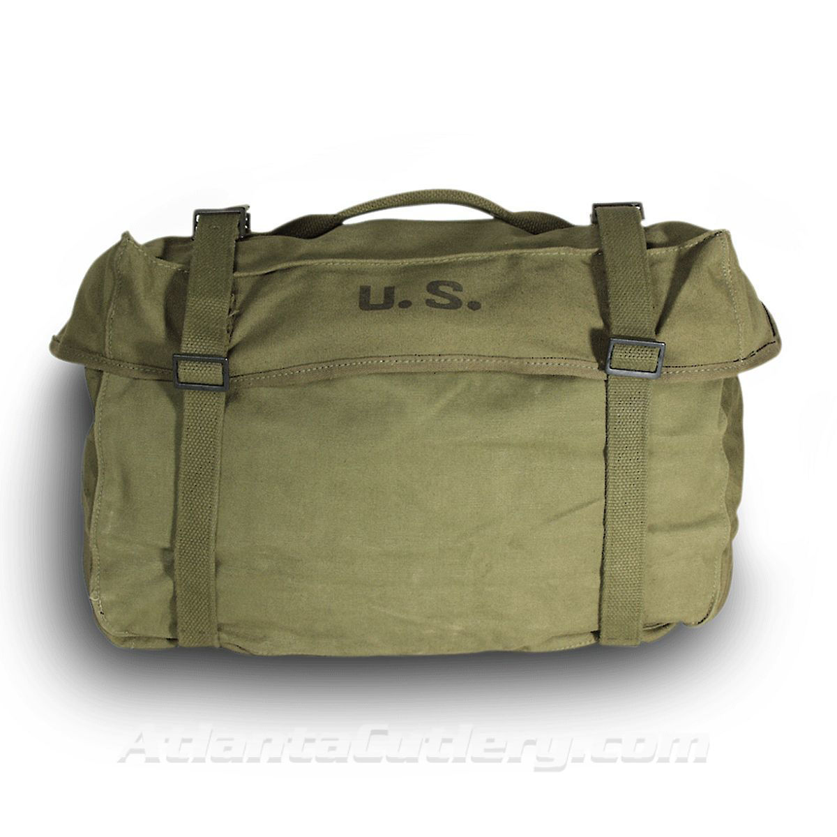 Military Surplus US GI M1945 Cargo Bag from the 1950s! Excellent shape with some scuffling, has straps and a carry handle